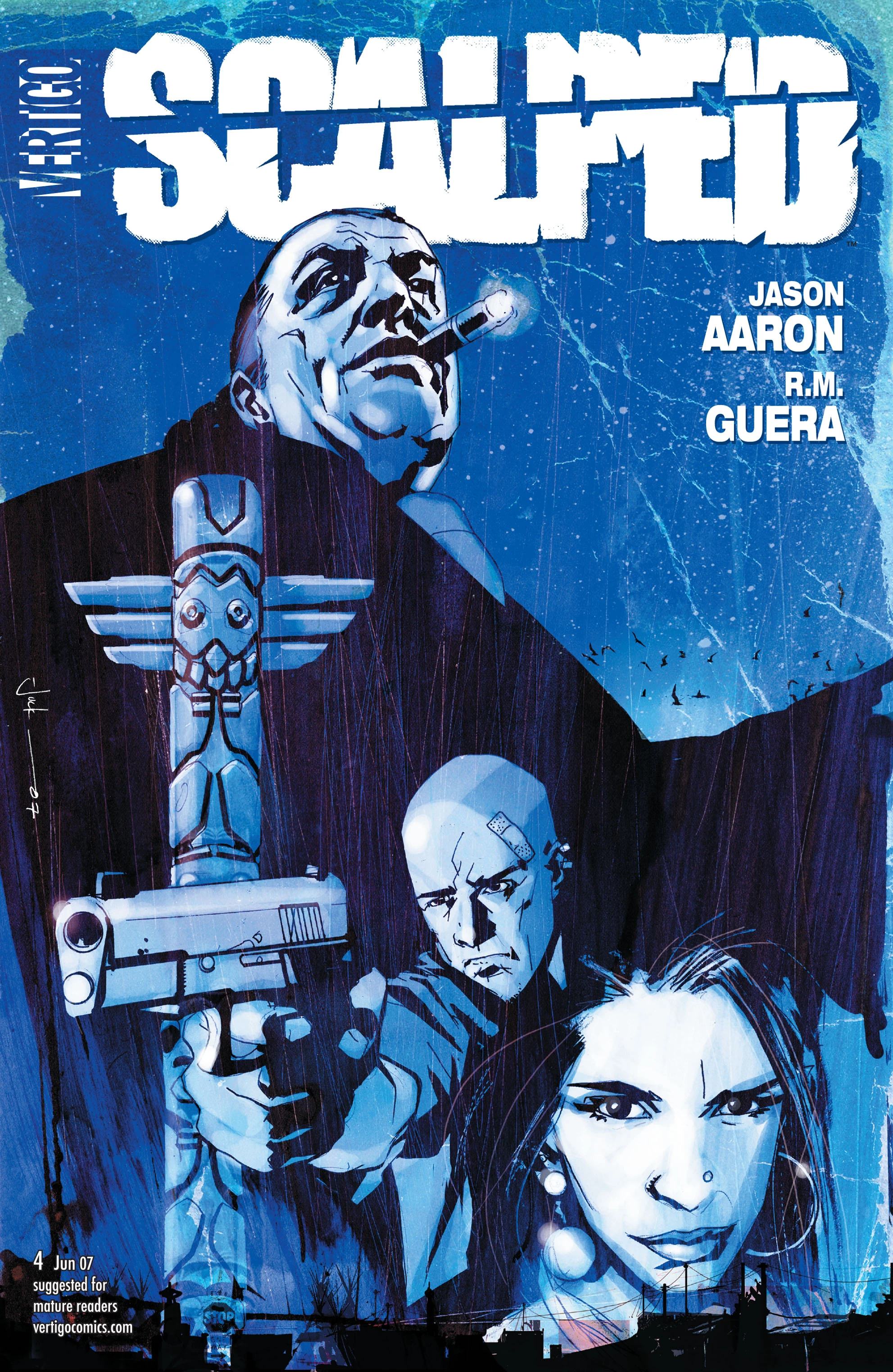 Scalped #4 (DC, 2007 — Cover A) cover